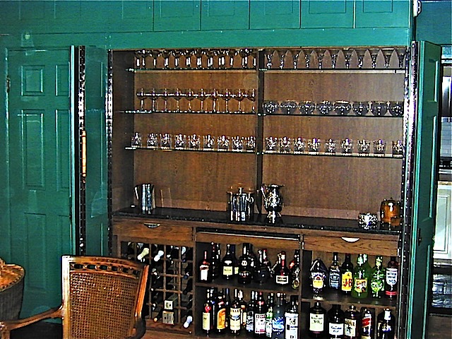 bar cabinet with doors